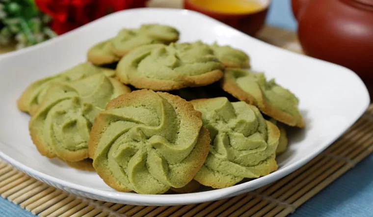 Hương vị độc đáo bánh quy trà xanh mà bạn nên thử